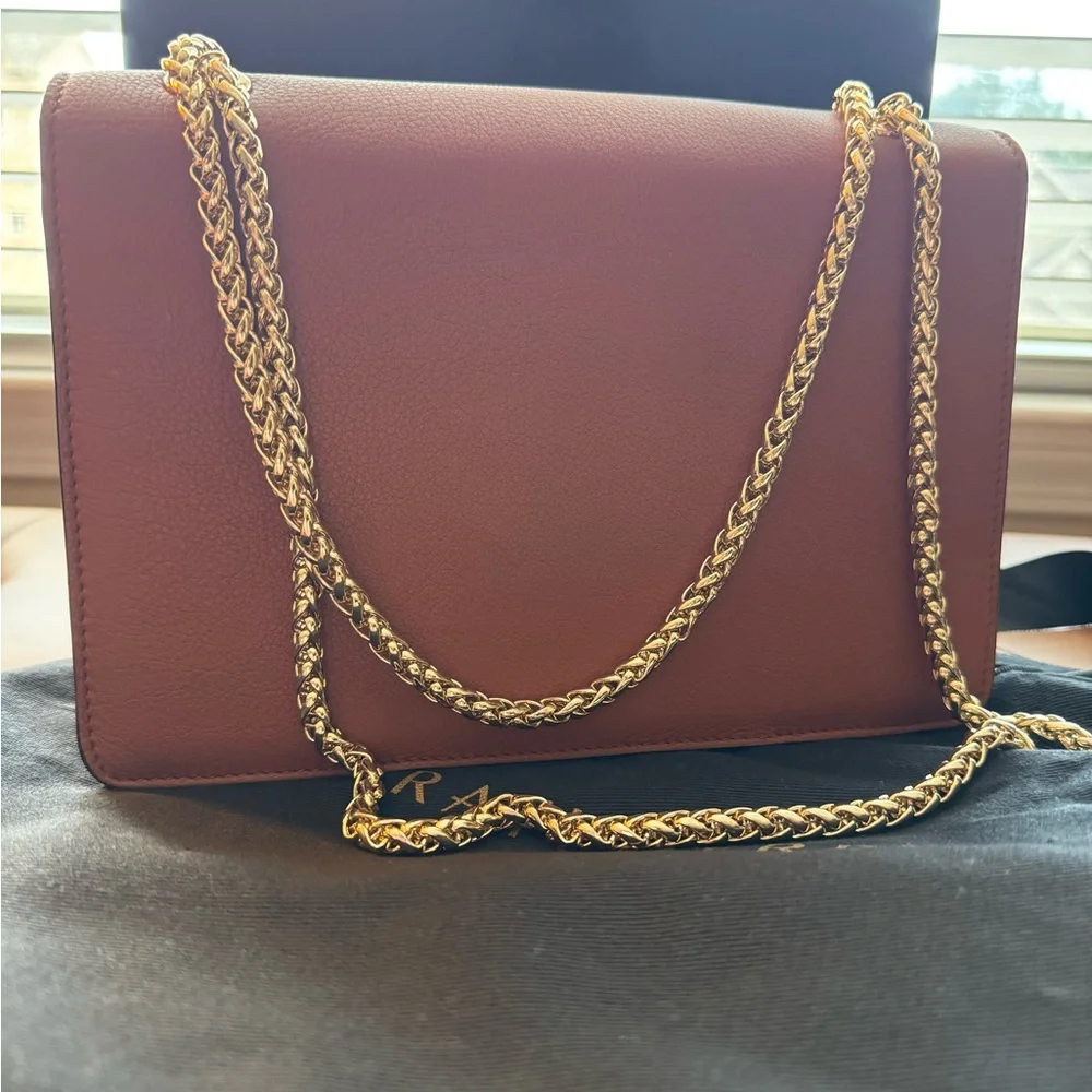 Strathberry east/west crossbody bag Chestnut color - Picture 4 of 10